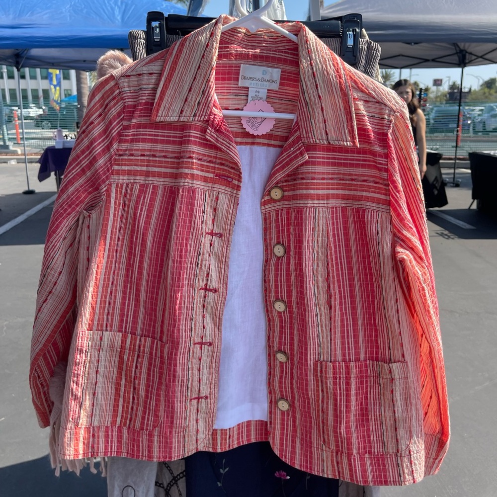 Red Striped Shirt by Draper's & Damon's